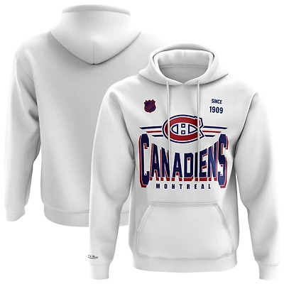 Men's Mitchell & Ness  White Montreal Canadiens Team Origins Fleece Hoodie