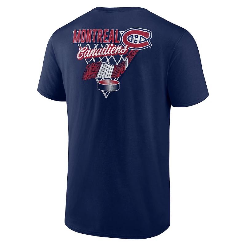 Men's  Navy Montreal Canadiens Net Slap T-Shirt