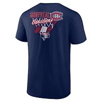 Men's  Navy Montreal Canadiens Net Slap T-Shirt
