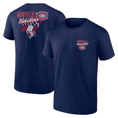 Men's  Navy Montreal Canadiens Net Slap T-Shirt