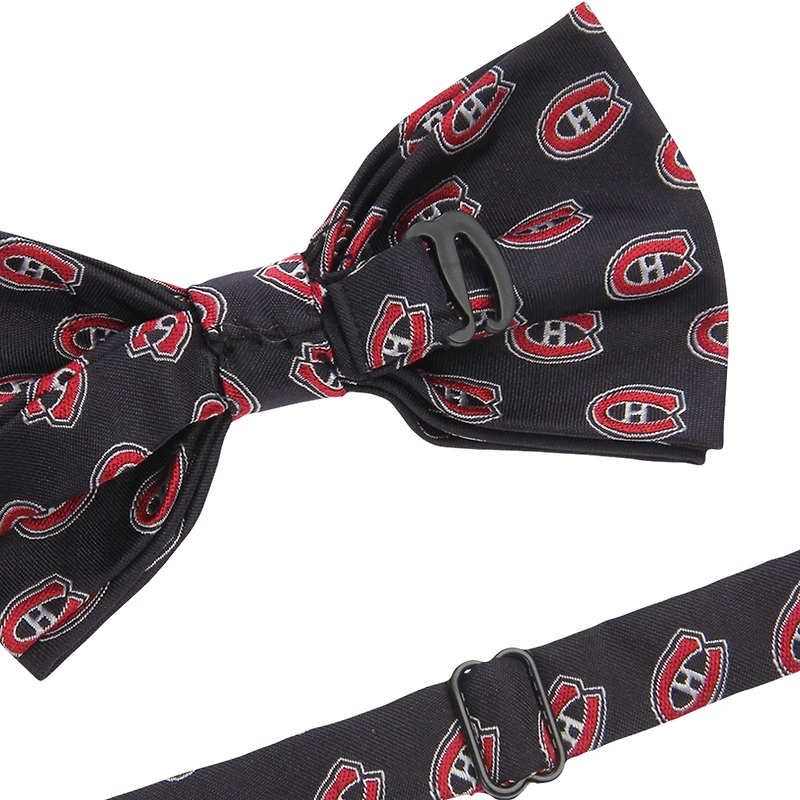 Nœud papillon à répétition des Canadiens de Montréal bleu marine pour homme
