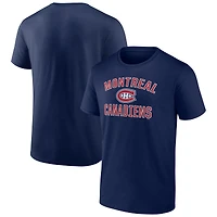 T-shirt bleu marine pour homme avec arche de la victoire des Canadiens Montréal