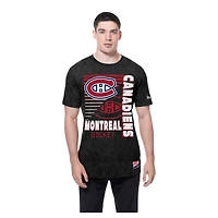 T-shirt délavé minéral noir des Canadiens de Montréal New Era pour homme