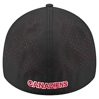 Men's New Era  Black Montreal Canadiens Night 39THIRTY Flex Hat