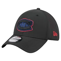 Men's New Era  Black Montreal Canadiens Night 39THIRTY Flex Hat