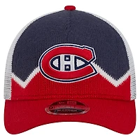 Men's New Era  Blue/Red Montreal Canadiens Sock 9FORTY M-Crown A-Frame Adjustable Hat