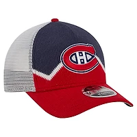 Men's New Era  Blue/Red Montreal Canadiens Sock 9FORTY M-Crown A-Frame Adjustable Hat