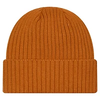 Bonnet en tricot à revers pour homme New Era marron avec logo des Canadiens de Montréal