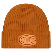 Men's New Era  Brown Montreal Canadiens Color Pack Cuffed Knit Hat