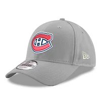 Men's New Era Gray Montreal Canadiens 9FORTY Adjustable Hat