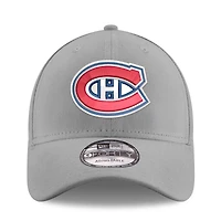 Men's New Era Gray Montreal Canadiens 9FORTY Adjustable Hat
