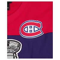 Men's New Era  Navy/Red Montreal Canadiens Stanley Cup Champions Long-Sleeve Hockey Jersey Shirt