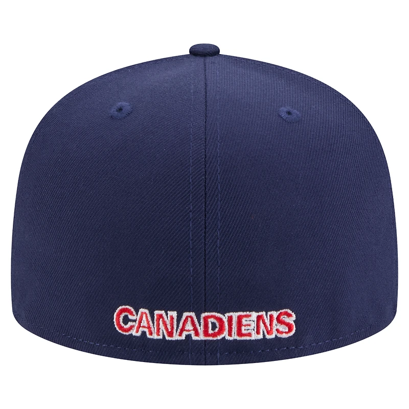 Casquette ajustée 59FIFTY bleu marine des Canadiens de Montréal New Era pour homme