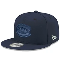 Casquette snapback New Era bleu marine des Canadiens de Montréal 9FIFTY pour homme