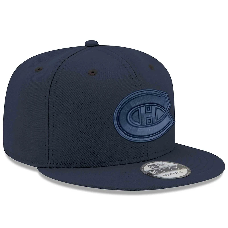 Casquette snapback New Era bleu marine des Canadiens de Montréal 9FIFTY pour homme