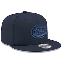 Casquette snapback New Era bleu marine des Canadiens de Montréal 9FIFTY pour homme
