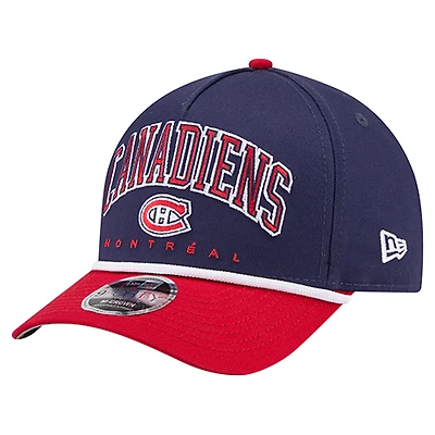 Casquette ajustable New Era bleu marine des Canadiens de Montréal 9FORTY M-Crown pour homme