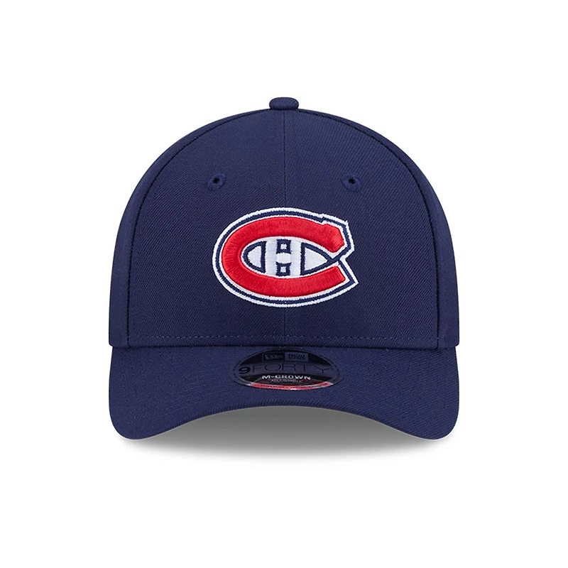Casquette ajustable New Era bleu marine des Canadiens de Montréal COOLERA 9FORTY M-Crown pour homme