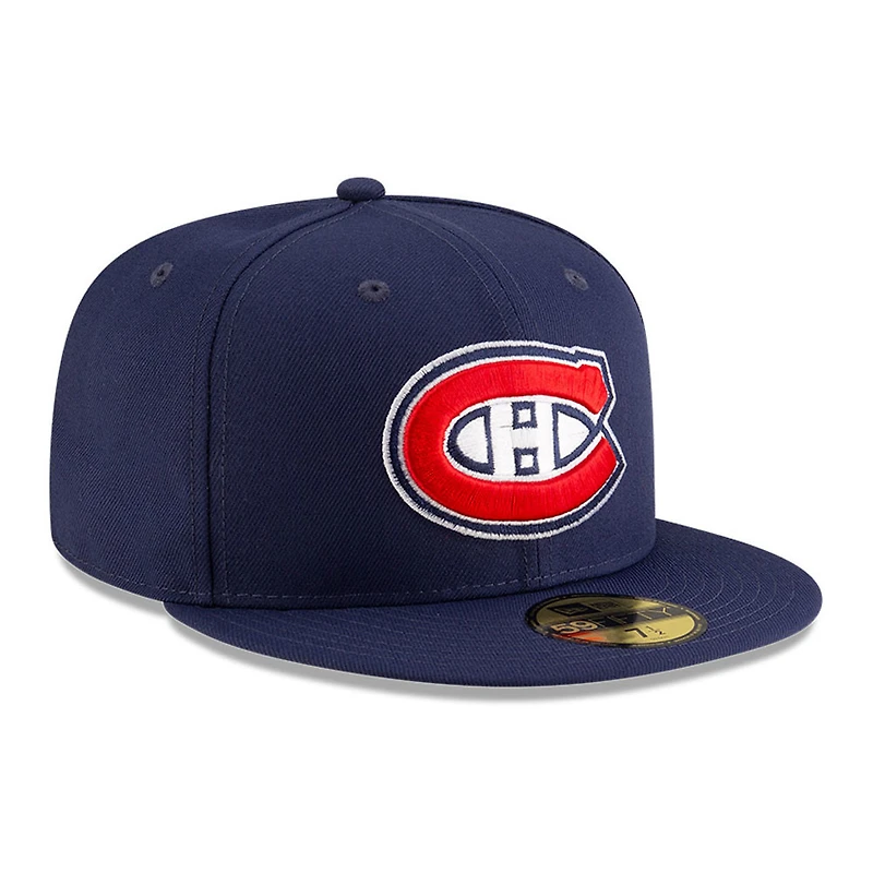 Men's New Era  Red Montreal Canadiens Core 59FIFTY Fitted Hat