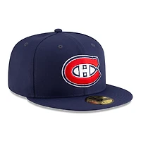 Men's New Era  Red Montreal Canadiens Core 59FIFTY Fitted Hat