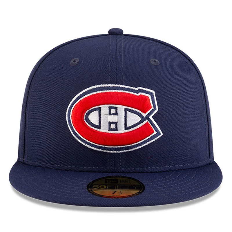 Men's New Era  Red Montreal Canadiens Core 59FIFTY Fitted Hat