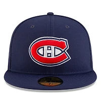 Men's New Era  Red Montreal Canadiens Core 59FIFTY Fitted Hat