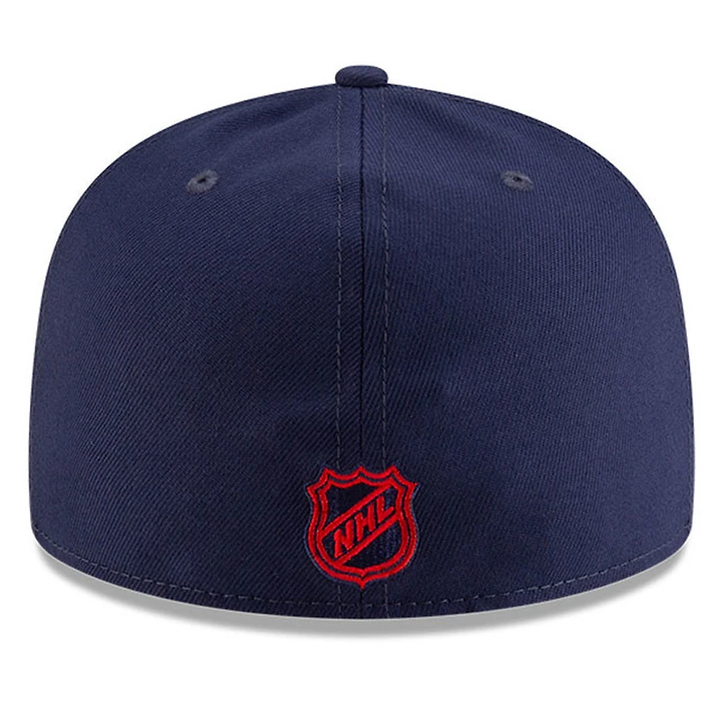 Casquette ajustée New Era Core 59FIFTY bleu marine pour homme, modèle Montréal Canadiens.