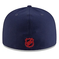 Casquette ajustée New Era Core 59FIFTY bleu marine pour homme, modèle Montréal Canadiens.