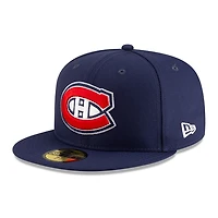 Men's New Era  Red Montreal Canadiens Core 59FIFTY Fitted Hat
