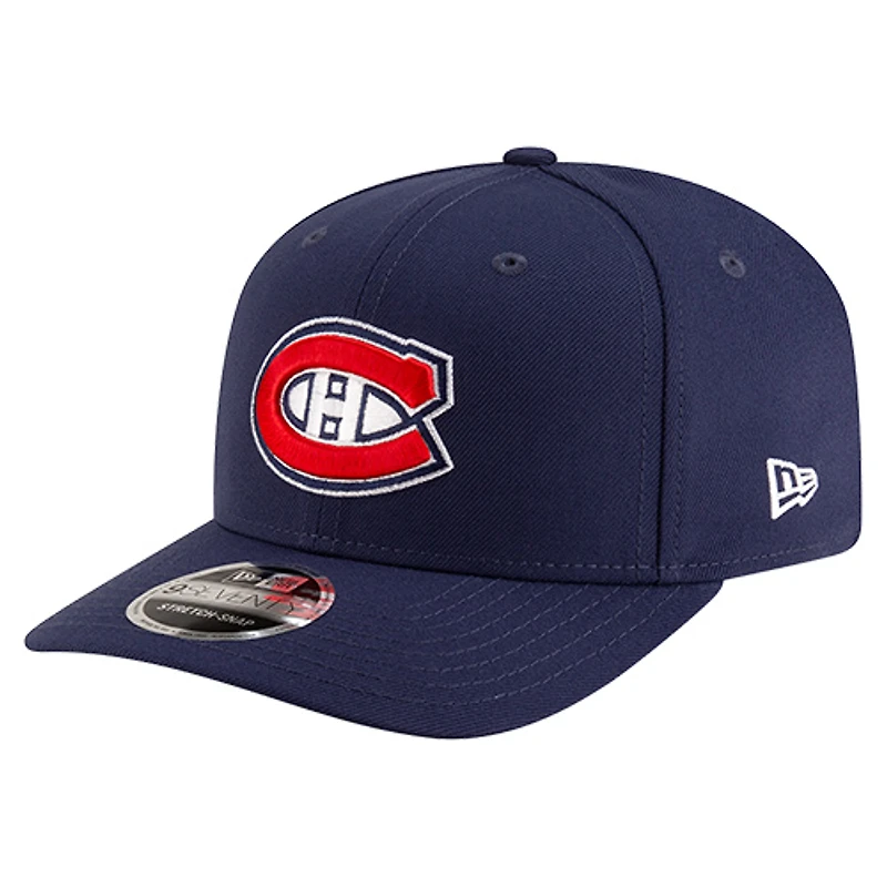 Men's New Era  Navy Montreal Canadiens Team Collection Basic 9SEVENTY Adjustable Hat
