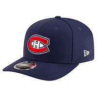 Men's New Era  Navy Montreal Canadiens Team Collection Basic 9SEVENTY Adjustable Hat
