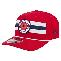 Casquette ajustable New Era rouge pour homme, Canadiens de Montréal, champions de la Coupe Stanley 1979, modèle 9SEVENTY