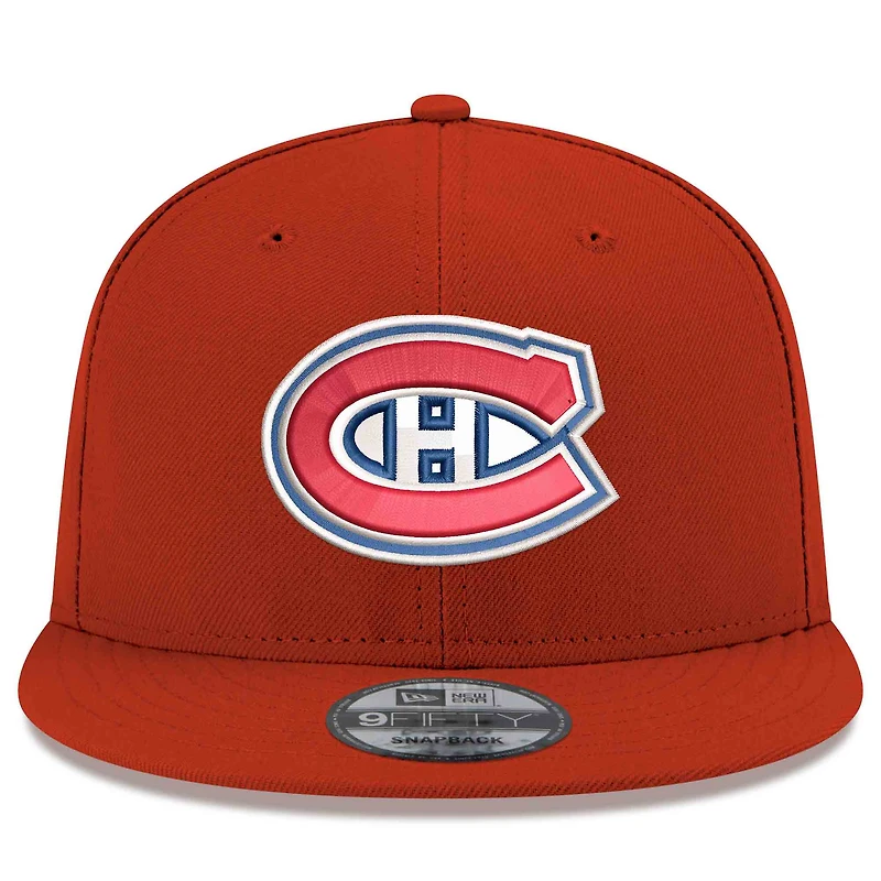 Men's New Era Red Montreal Canadiens 9FIFTY Snapback Hat