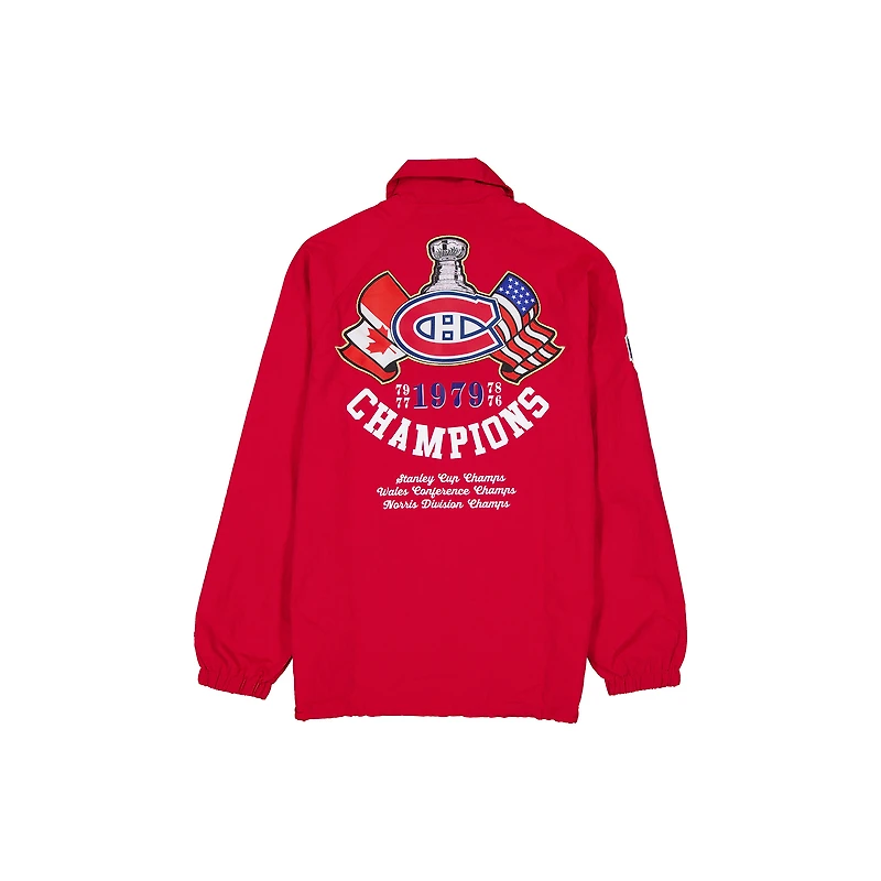 Men's New Era  Red Montreal Canadiens Champs Full-Snap Jacket