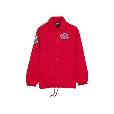 Men's New Era Red Montreal Canadiens Champs Full-Snap Jacket