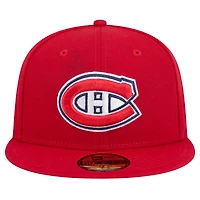 Casquette ajustée Core 59FIFTY des Canadiens de Montréal pour homme New Era, rouge