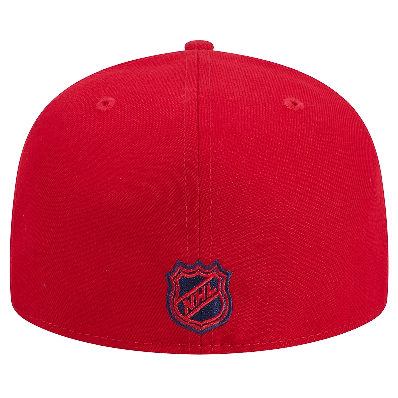 Men's New Era  Red Montreal Canadiens Core 59FIFTY Fitted Hat