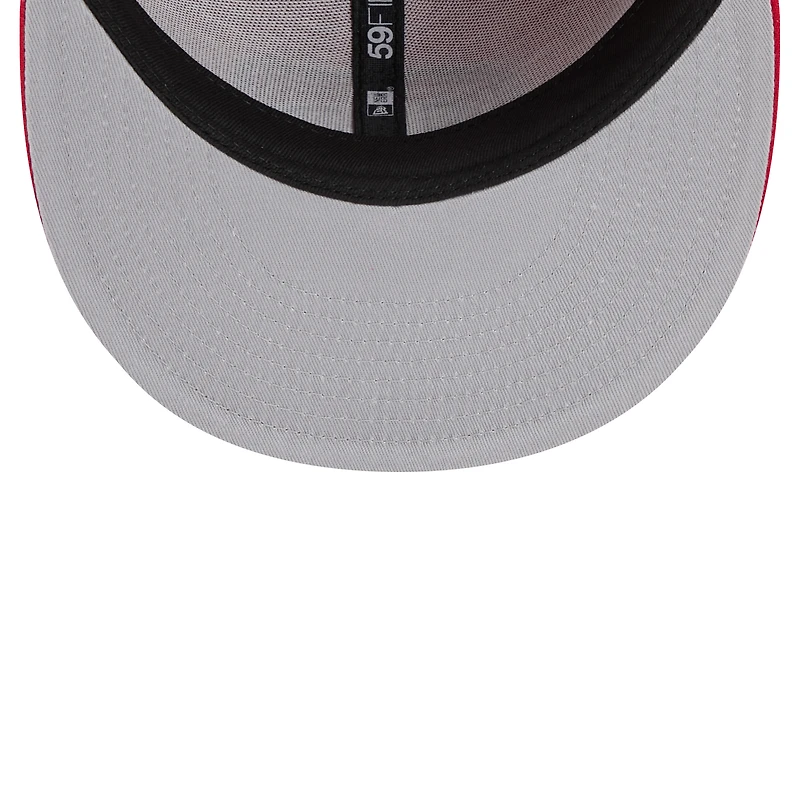 Men's New Era  Red Montreal Canadiens Core 59FIFTY Fitted Hat
