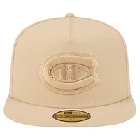 Casquette ajustée 59FIFTY A-Frame pour homme New Era, couleur beige, Canadiens de Montréal