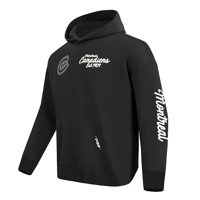 Sweat à capuche noir Pro Standard pour homme Canadiens de Montréal Paint the City