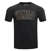 T-shirt Pro Standard noir des Canadiens de Montréal pour hommes