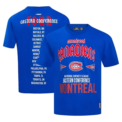 Men's Pro Standard Blue Montreal Canadiens Oversized City Tour T-Shirt