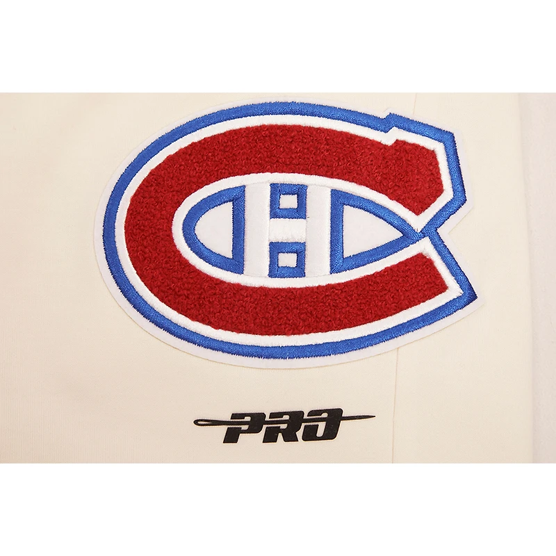 Pantalon de jogging classique en chenille des Canadiens Montréal crème Pro Standard pour homme