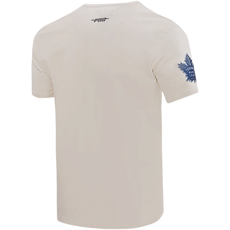 Men's Pro Standard Cream Montreal Canadiens Varsity Blues T-Shirt