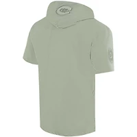 Men's Pro Standard Green Montreal Canadiens Neutral Short Sleeve Pullover Hoodie