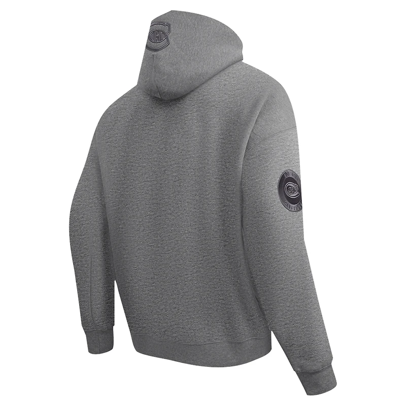 Chandail à capuchon neutre des Canadiens de Montréal Pro Standard gris chiné pour hommes