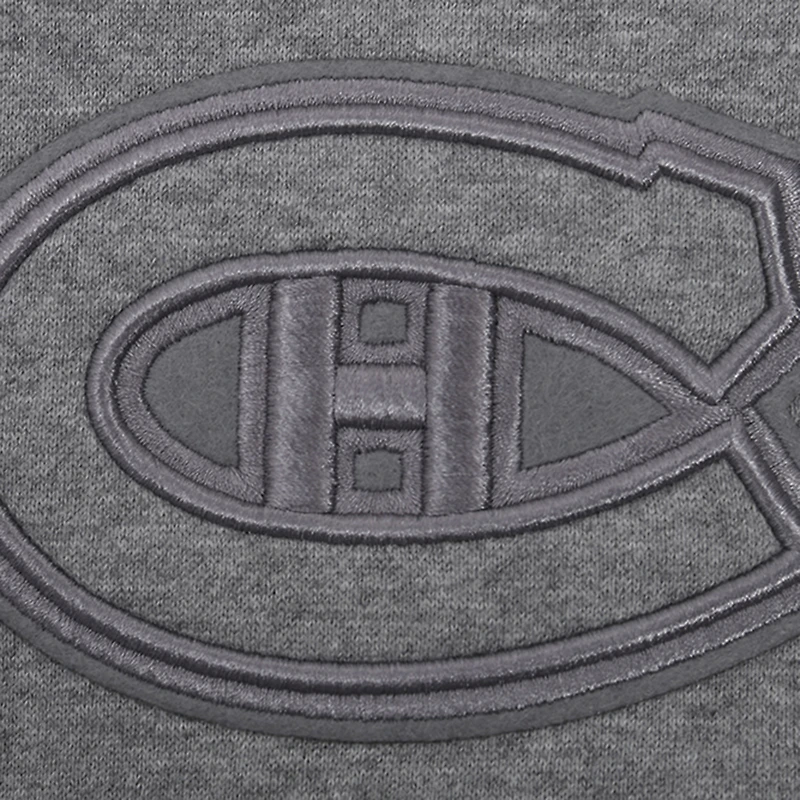 Chandail à capuchon neutre des Canadiens de Montréal Pro Standard gris chiné pour hommes
