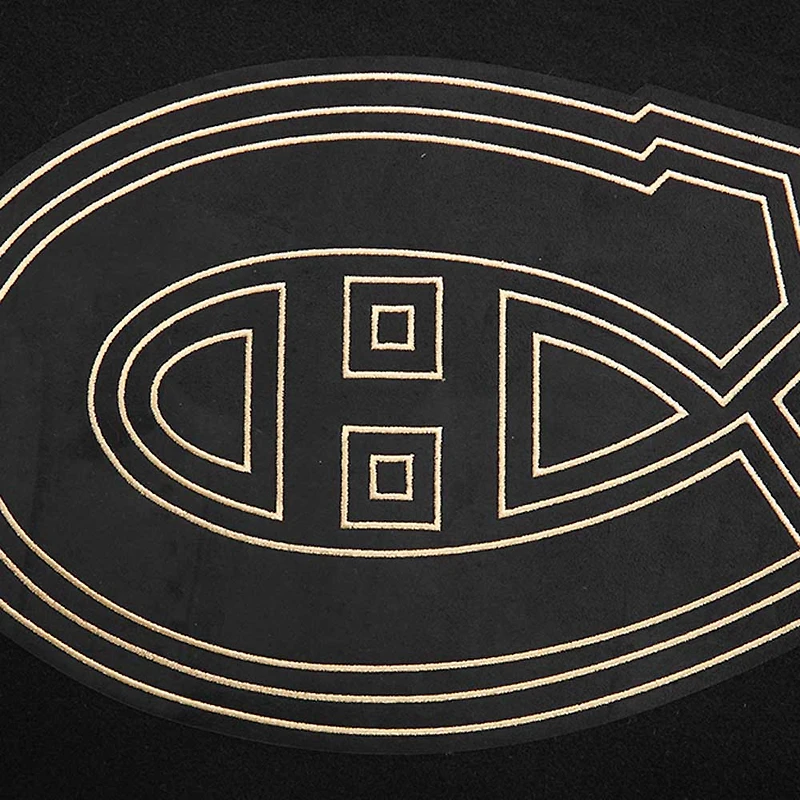 Men's Pro Standard Montreal Canadiens Black & Gold Full-Zip Varsity Jacket