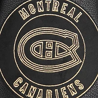 Men's Pro Standard Montreal Canadiens Black & Gold Full-Zip Varsity Jacket