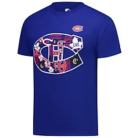 T-shirt Starter bleu pour homme avec logo collage des Canadiens de Montréal